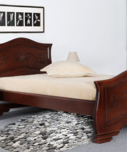 Pat Venus, lemn masiv - 160x200 cm, Nuc