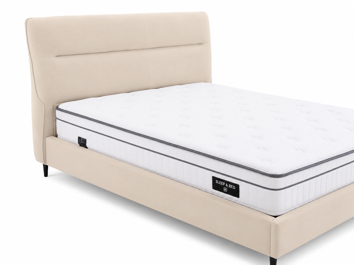 Pat tapitat Linea Premium – Eleganță modernă, construcție solidă și finisaje premium
