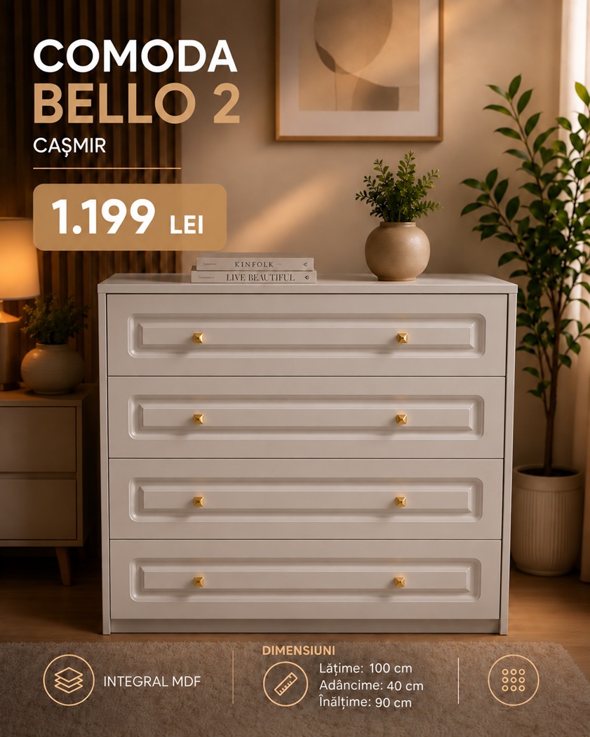 Gama Bello 2 casmir- integral MDF - Clasic, elegant, cu preț imbatabil - imagine 7