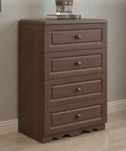 Set Dormitor Bello Clasic - nuc - (5 piese) cu dulap 4 usi si pat Madrid - imagine 3